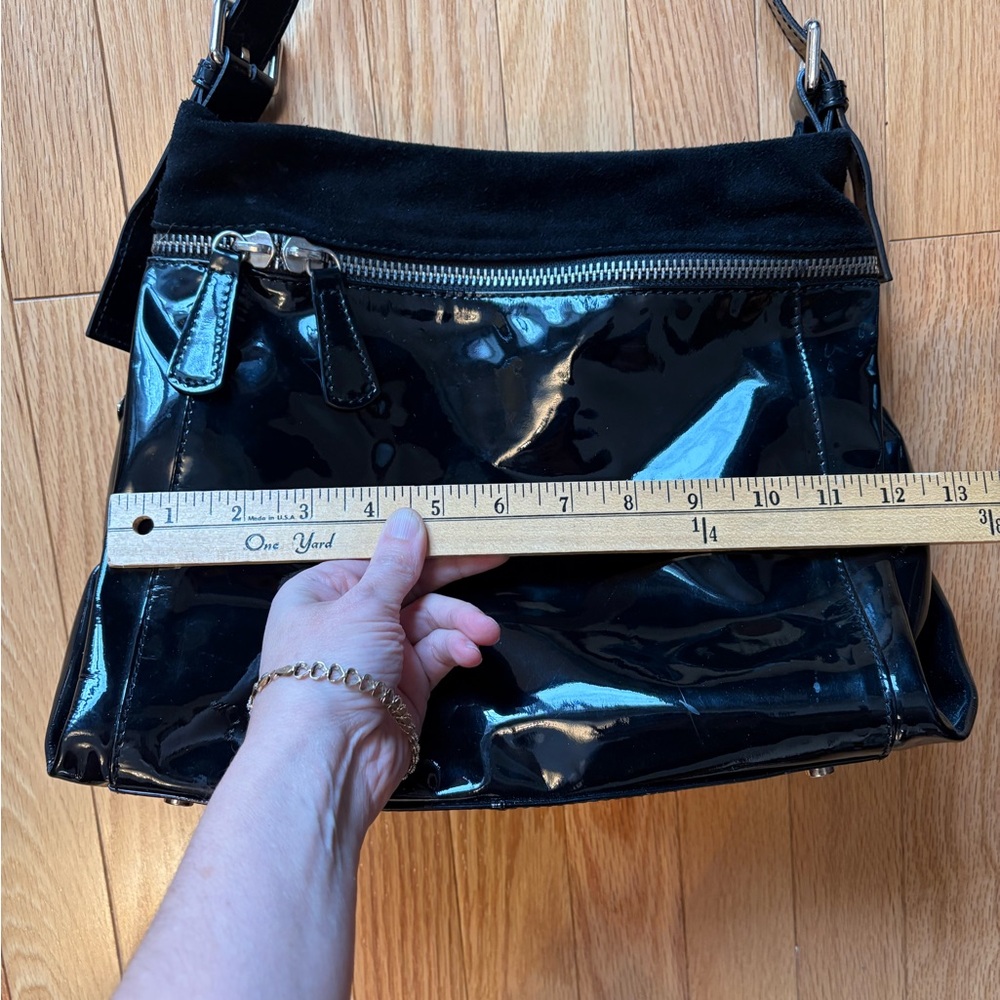 Black Patent Leather Women's Bag, The Trend - Picture 6 of 8